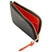Tarjetero Elie Beaumont Coin - Negro/Naranja