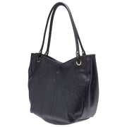 Elie Beaumont Bolso tote curvo suave - Negro