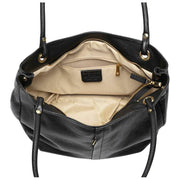 Elie Beaumont Bolso tote curvo suave - Negro