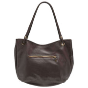 Bolso tote suave curvo Elie Beaumont - Marrón chocolate