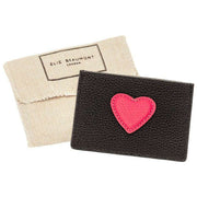 Tarjetero Elie Beaumont Heart - Negro/Rosa baya