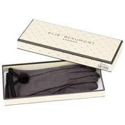 Guantes con pompones Elie Beaumont - Gris oscuro