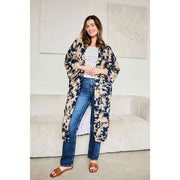 Kimono largo Serendipity de Elie Beaumont - Azul medianoche
