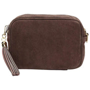 Bolso bandolera Elie Beaumont de ante - Marrón oscuro