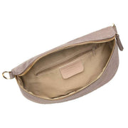 Bolso bandolera grande Elie Beaumont de ante - Beige visón