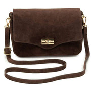 Bolso torcido midi de ante Elie Beaumont - Marrón chocolate