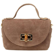 Bolso Mini Bambou de ante Elie Beaumont - Beige Visón