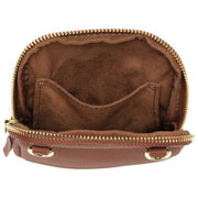 Bolso para teléfono Elie Beaumont de ante - Bronceado