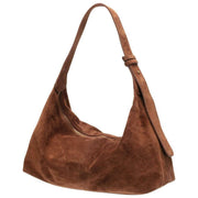 Bolso holgado de ante Elie Beaumont - Marrón medio