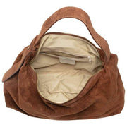 Bolso holgado de ante Elie Beaumont - Marrón medio