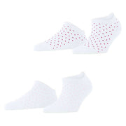 Esprit Fine Dot 2 Pack Sneaker Socks - Cream