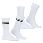 Esprit Tennis Stripe 2 Pack Socks - White-Mix