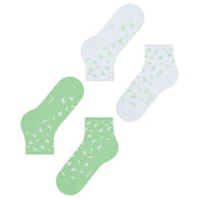 Esprit Twig 2 Pack Socks - Green/White