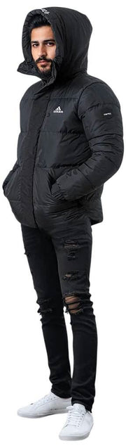 Helvetica Mountain Pioneers Parka con capucha Barnes - Negro
