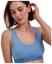Falke Daily Comfort - Pack de 2 bralettes tipo corpiño - Azul/Beige
