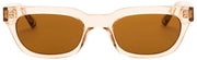 MessyWeekend Jenner Gafas de lectura con luz azul - Marrón/Beige melocotón