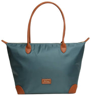 Bolso tote grande Shoreditch de Alice Wheeler London - Verde azulado