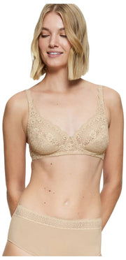 Sujetador sin aros Amourette Triumph - Beige piel
