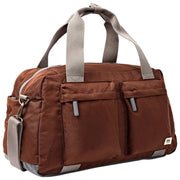 Bolso de viaje Roka Gatwick mediano de lona reciclada - Marrón chocolate