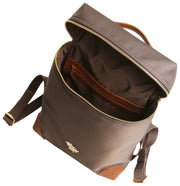 Mochila ligera Shoreditch Primrose de Alice Wheeler London - Marrón chocolate