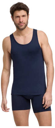 Falke Daily Comfort - Pack de 2 camisetas sin mangas - Azul marino medianoche