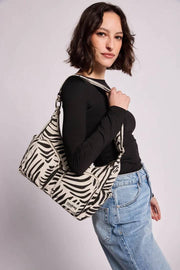 Hindbag Emile Bolso De Hombro Con Múltiples Bolsillos - Tiger Ecru