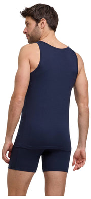 Falke Daily Comfort - Pack de 2 camisetas sin mangas - Azul marino medianoche