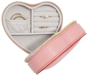 Joyero de viaje Stackers Heart - Rosa