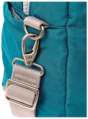 Bolso de viaje Roka Gatwick pequeño de lona reciclada - Azul verde azulado profundo