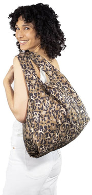 Bag Kind London Medium Reusable Bag - Leopard Brown