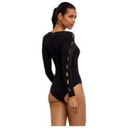 Falke Body Daily Bateau Breve - Negro