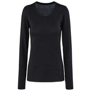 Falke Daily ClimaWool Long Sleeve T-Shirt - Black