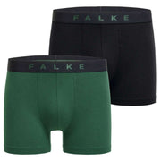 Falke Daily Comfort 2 Pack Boxer Brief - Black/Green