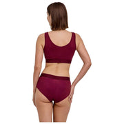 Falke Daily Comfort - Pack de 2 bralettes tipo corpiño - Rojo