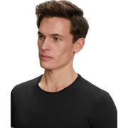 Falke Daily Comfort Crew Neck 2 Pack T-Shirt - Black