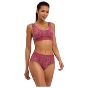 Falke Bralette tipo corpiño con estampado Daily Comfort, paquete de 2 - Rojo