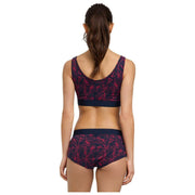 Falke Daily Comfort Print Pack de 2 bralettes tipo corpiño - Rojo/Negro