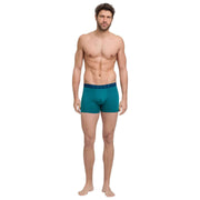 Falke Daily Comfort - Calzoncillos tipo bóxer estampados, color verde azulado