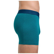 Falke Daily Comfort - Calzoncillos tipo bóxer estampados, color verde azulado