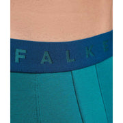 Falke Daily Comfort - Calzoncillos tipo bóxer estampados, color verde azulado
