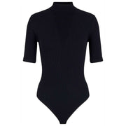 Falke Body De Tiras Con Líneas Gráficas Diarias - Negro