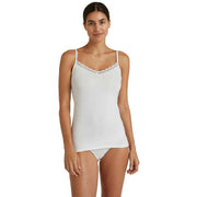 Falke Daily Lace Spaghetti Strap Top - White