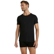 Falke Daily Natural Crew Neck T-Shirt - Black