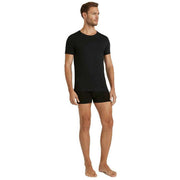 Falke Daily Natural Crew Neck T-Shirt - Black