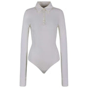 Body Falke Daily Polo Brief - Blanco Perla