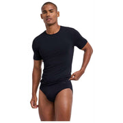 Camiseta Falke Daily Sin Costuras Con Cuello Redondo - Negro