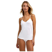 Falke Daily Top Spaghetti Sin Costuras - Blanco