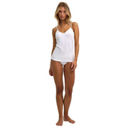 Falke Daily Top Spaghetti Sin Costuras - Blanco