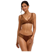 Bralette triangular Falke Delicate Touch - Deer Brown