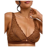 Bralette triangular Falke Delicate Touch - Deer Brown